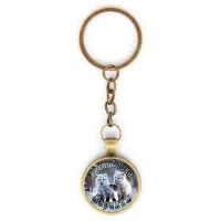 Круглый брелок, цвет бронза, с цепочкой, Республика Карелия C0608018