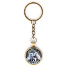 Круглый брелок, цвет бронза, с цепочкой, Республика Карелия C0608018
