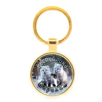 Круглый брелок, цвет золото, Республика Карелия C0608019