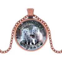 Кулон, цвет медь, с цепочкой, Республика Карелия C0608030