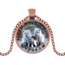 Кулон, цвет медь, с цепочкой, Республика Карелия C0608030