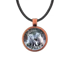 Кулон, цвет медь, со шнурком, Республика Карелия C0608031