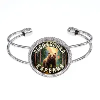 Браслет металлический, цвет серебро, Республика Карелия C0609034