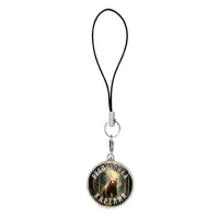 Подвеска для телефона, цвет серебро, со шнурком, Республика Карелия C0609060