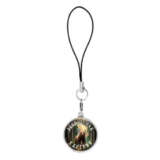 Подвеска для телефона, цвет серебро, со шнурком, Республика Карелия C0609060