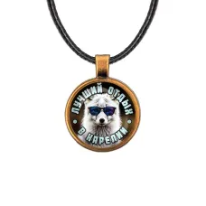 Кулон, цвет бронза, со шнурком, Лучший отдых в Карелии C0610029