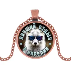 Кулон, цвет медь, с цепочкой, Лучший отдых в Карелии C0610030