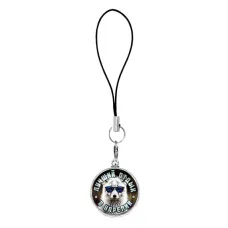 Подвеска для телефона, цвет серебро, со шнурком, Лучший отдых в Карелии C0610060