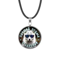 Кулон, нержавеющая сталь, со шнурком, Лучший отдых в Карелии C0610062