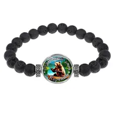 Браслет из лавы, Отличный улов в Карелии C0611003