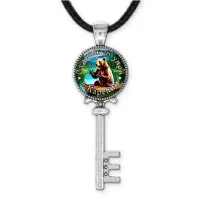 Кулон ключ, цвет серебро, со шнурком, Отличный улов в Карелии C0611043