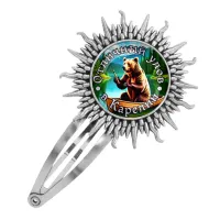 Заколка металлическая, цвет серебро, Отличный улов в Карелии C0611045