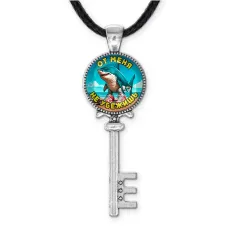 Кулон ключ, цвет серебро, со шнурком, Тралалело Тралала M0101043