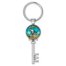 Брелок ключ, цвет серебро, с кольцом для ключей, Тралалело Тралала M0101044