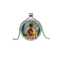 Кулон, цвет серебро, с цепочкой, Орангутини Ананасини M0102026