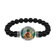 Браслет из черного агата, Орангутини Ананасини M0102056