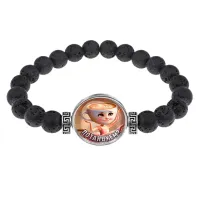 Браслет из лавы, Балерина Капучино M0103003