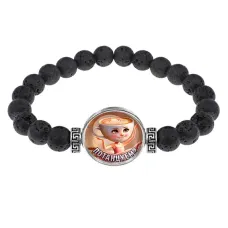 Браслет из лавы, Балерина Капучино M0103003