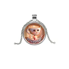 Кулон, цвет серебро, с цепочкой, Балерина Капучино M0103026