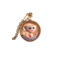 Кулон, цвет бронза, с цепочкой, Балерина Капучино M0103028