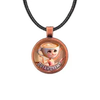 Кулон, цвет медь, со шнурком, Балерина Капучино M0103031