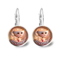 Серьги металлические, Балерина Капучино M0103038