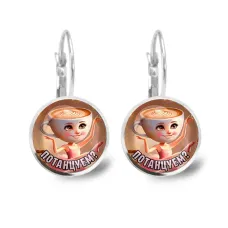 Серьги металлические, Балерина Капучино M0103038