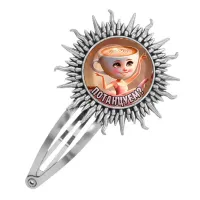 Заколка металлическая, цвет серебро, Балерина Капучино M0103045