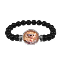 Браслет из черного агата, Балерина Капучино M0103056