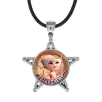 Звезда-кулон, металл, Балерина Капучино M0103064