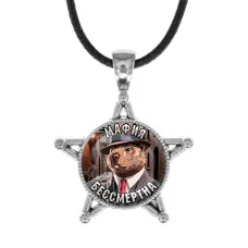 Звезда-кулон, металл, Бобрито Бандито M0104064