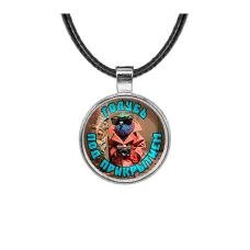 Кулон, цвет серебро, со шнурком, Шпиониро Голубиро M0105027