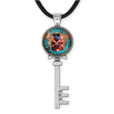 Кулон ключ, цвет серебро, со шнурком, Шпиониро Голубиро M0105043