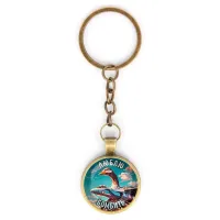 Круглый брелок, цвет бронза, с цепочкой, Бомбомбини Гусини M0106018