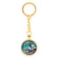 Круглый брелок, цвет золото, с цепочкой, Бомбомбини Гусини M0106020
