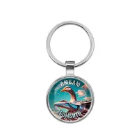 Круглый брелок, цвет серебро, Бомбомбини Гусини M0106021