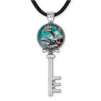 Кулон ключ, цвет серебро, со шнурком, Бомбомбини Гусини M0106043