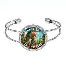 Браслет металлический, цвет серебро, Бр Бр Патапим M0107034