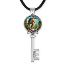 Кулон ключ, цвет серебро, со шнурком, Бр Бр Патапим M0107043