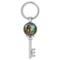 Брелок ключ, цвет серебро, с кольцом для ключей, Бр Бр Патапим M0107044