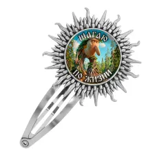 Заколка металлическая, цвет серебро, Бр Бр Патапим M0107045