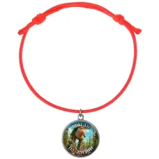 Браслет из красного шнура, Бр Бр Патапим M0107052