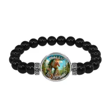 Браслет из черного агата, Бр Бр Патапим M0107056