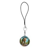 Подвеска для телефона, цвет серебро, со шнурком, Бр Бр Патапим M0107060