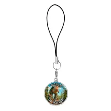 Подвеска для телефона, цвет серебро, со шнурком, Бр Бр Патапим M0107060