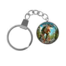 Брелок, нержавеющая сталь, с кольцом для ключей, Бр Бр Патапим M0107061