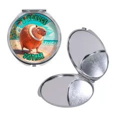 Круглое складное зеркало, цвет серебро, Капиборело Кококсини M0108016