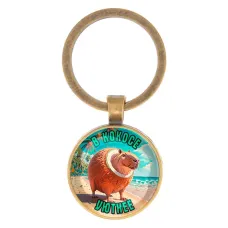 Круглый брелок, цвет бронза, Капиборело Кококсини M0108017