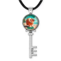 Кулон ключ, цвет серебро, со шнурком, Капиборело Кококсини M0108043