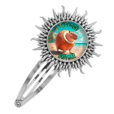 Заколка металлическая, цвет серебро, Капиборело Кококсини M0108045